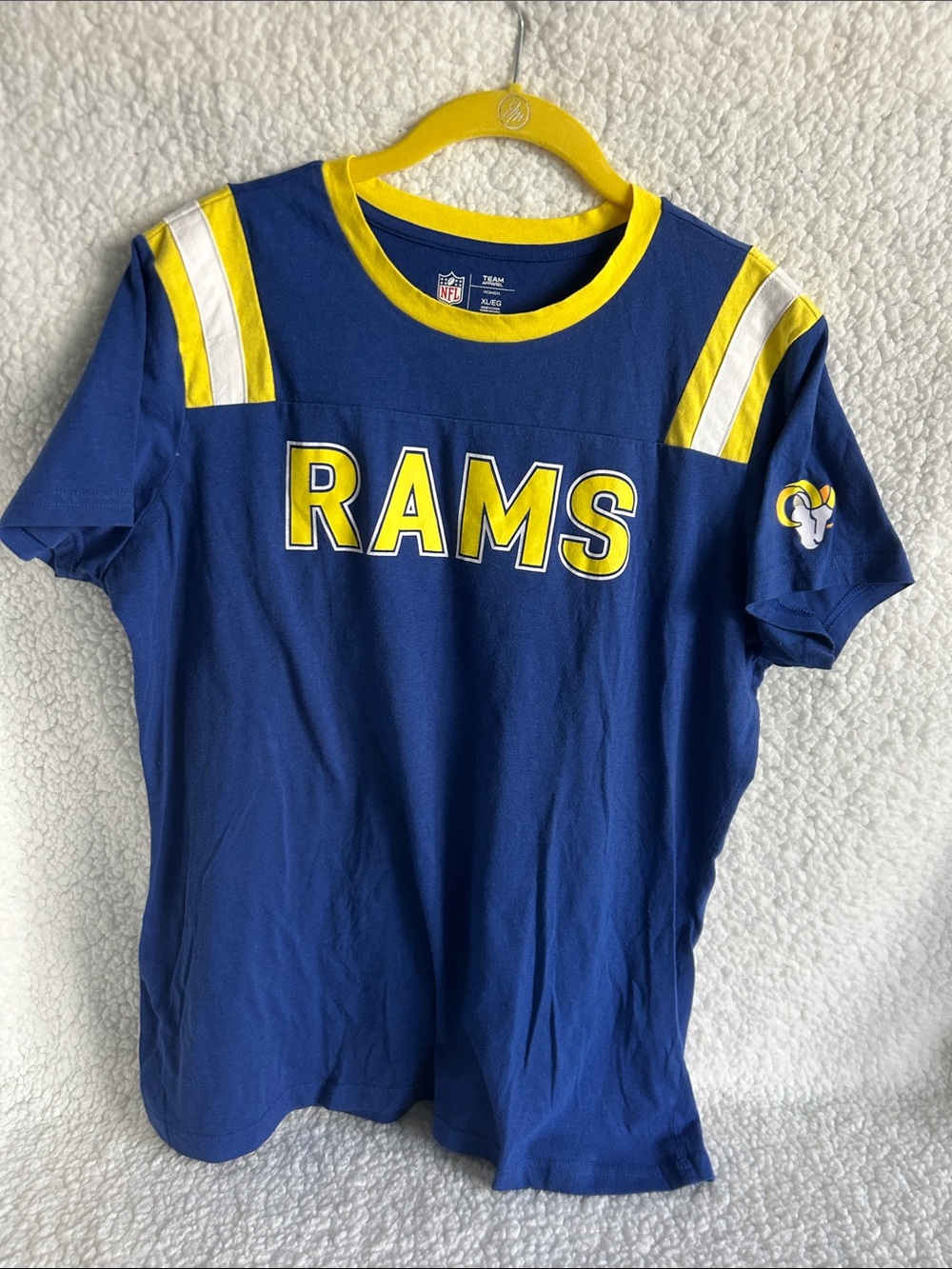 NFL Los Angeles Rams Blue & Yellow Graphic Tee